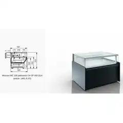 Витрина Missouri MC 100 patisserie СН SP 092-DLA - 1250