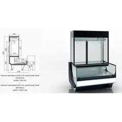 Витрина Missouri cold diamond MC 115 crystal combi S/self 200-S/DLA - Bottom - 1300