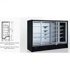 Полувертикальная витрина Indiana eco medium AV 070 MT D 170-DLA - 640