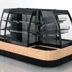 Полувертикальная витрина Indiana eco NSV 070 O 130 — угловые элементы