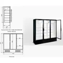 Витрина для замороженных продуктов Kansas tandem 3 S1 076/200 LT D A