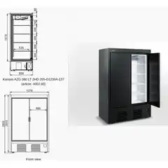 Витрина для замороженных продуктов Kansas tandem 2 Z 080/205 LT D A