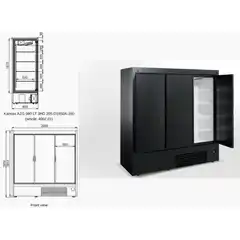 Витрина для замороженных продуктов Kansas tandem 3 Z 080/205 LT D A