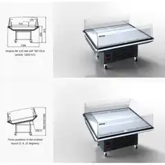 Промоциональная витрина Virginia AK 120 deli self 097-DLA - 937