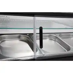 Витрина для суши 5x1/2 GN 175x39x37 черный