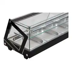 Витрина для суши 5x1/2 GN 175x39x37 черный