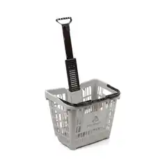 Plastimark Speesy 45L light grey RAL 7035 wheeled shopping basket