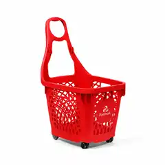 Покупательская корзина Plastimark Maxityko 66 л — насыщенный красный (RAL 3020)
