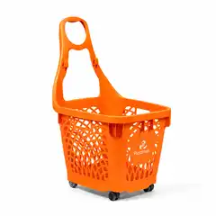 Покупательская корзина Plastimark Maxityko 66 л — насыщенный красный (RAL 3020)