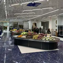 Модульные островные стеллажи для выкладки овощей и фруктов