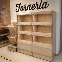 Витрина самообслуживания для хлеба с открытыми отсеками, 6 отсеков, 980 × 700 × 1720 мм
