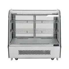 Витрина холодильная 120 л, серебристая, YATO