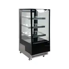 Холодильная витрина 350л, 650x805x1445 см, черная