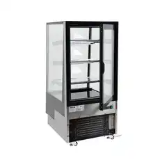 Холодильная витрина 350л, 650x805x1445 см, черная