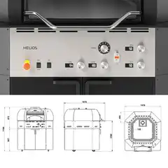 Электрическая вращающаяся печь для пиццы Helios 530 OEM