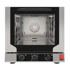 Конвекционная электрическая печь с прямым впрыском пара, 4 уровня 429×345 мм, электромеханическое управление, 100–260 °C, 3,15 кВт, подключение 220–230 В
