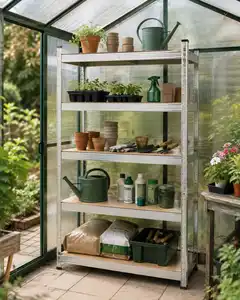Складской стеллаж 5 уровней, оцинкованная сталь, 900 × 300 × 1800 мм Gama Light Box