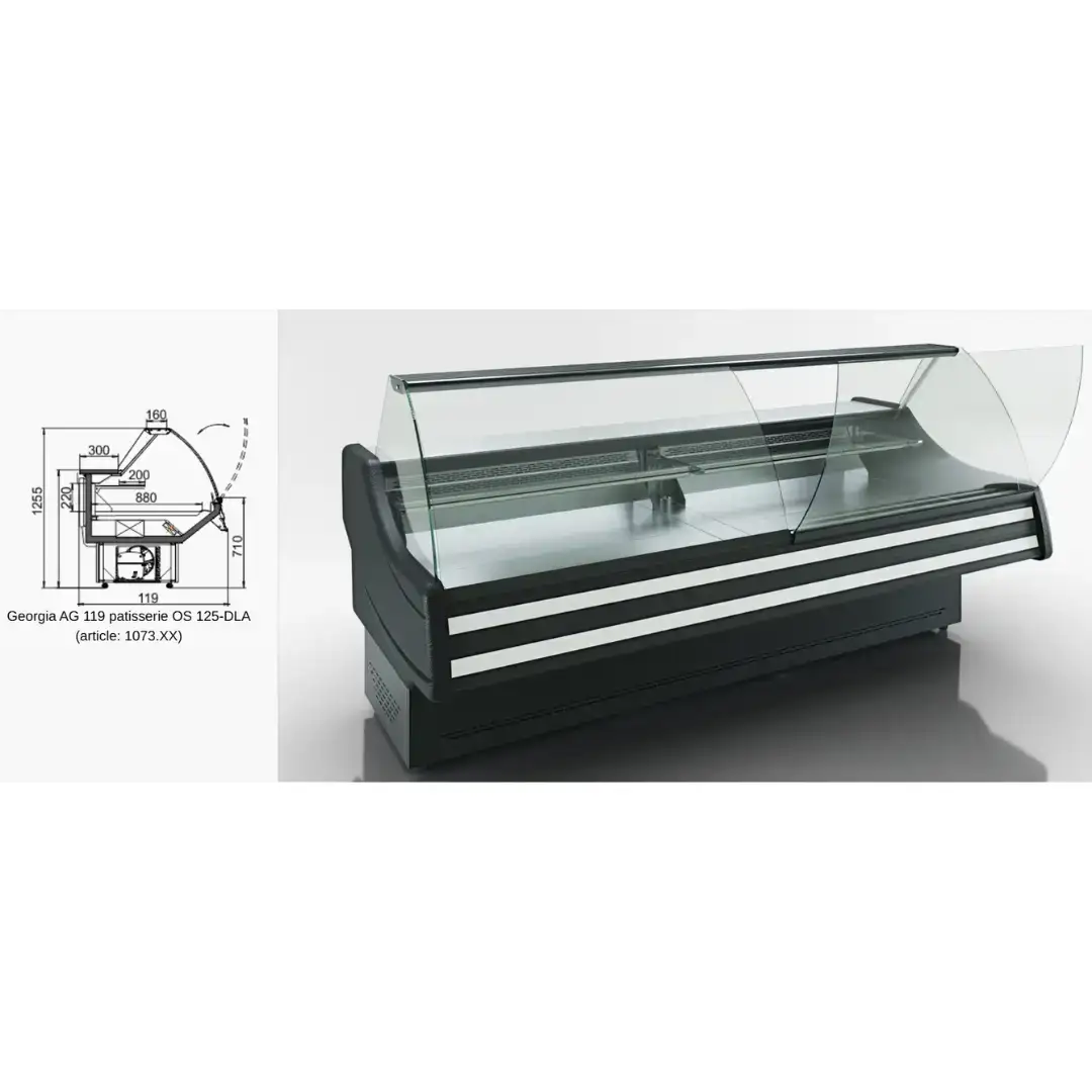 Витрина Sonata AG 119 patisserie OS 125-DLA - 1250