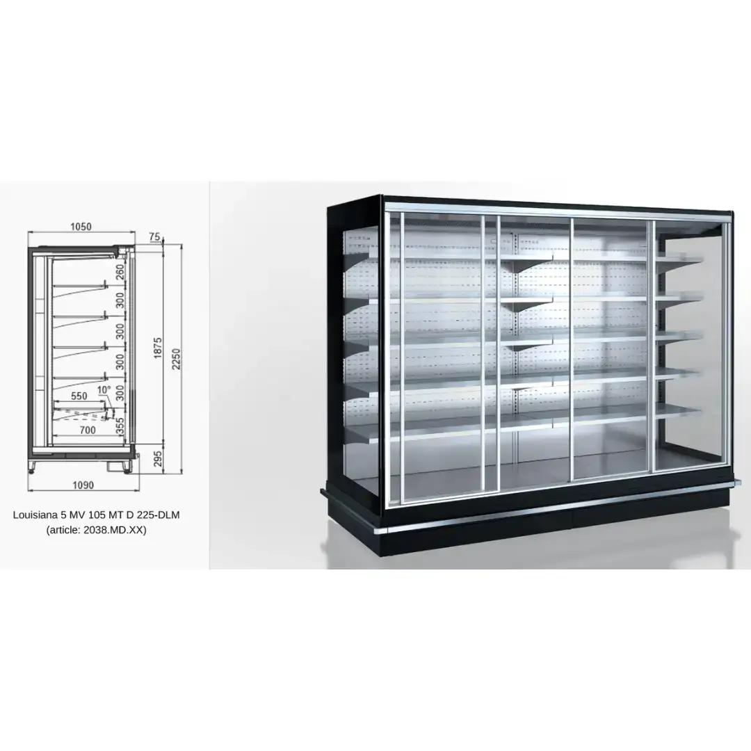 Витрина Louisiana 5 MV 095 MT D 210-DLM - 937