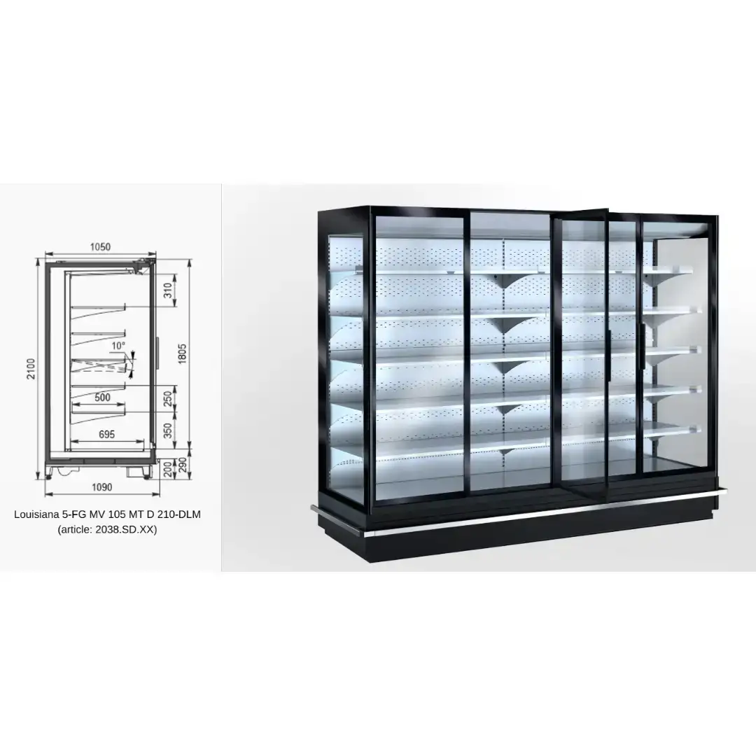 Витрина Louisiana 5-FG MV 105 MT D 210-DLM - 937
