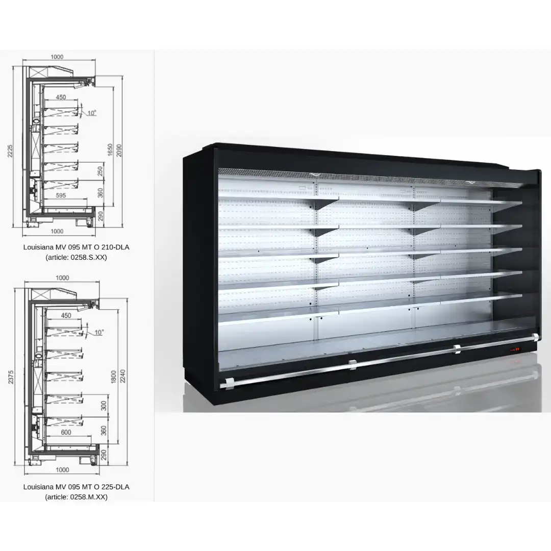 Витрина Louisiana MV 095 MT O 210-DLA - 1250