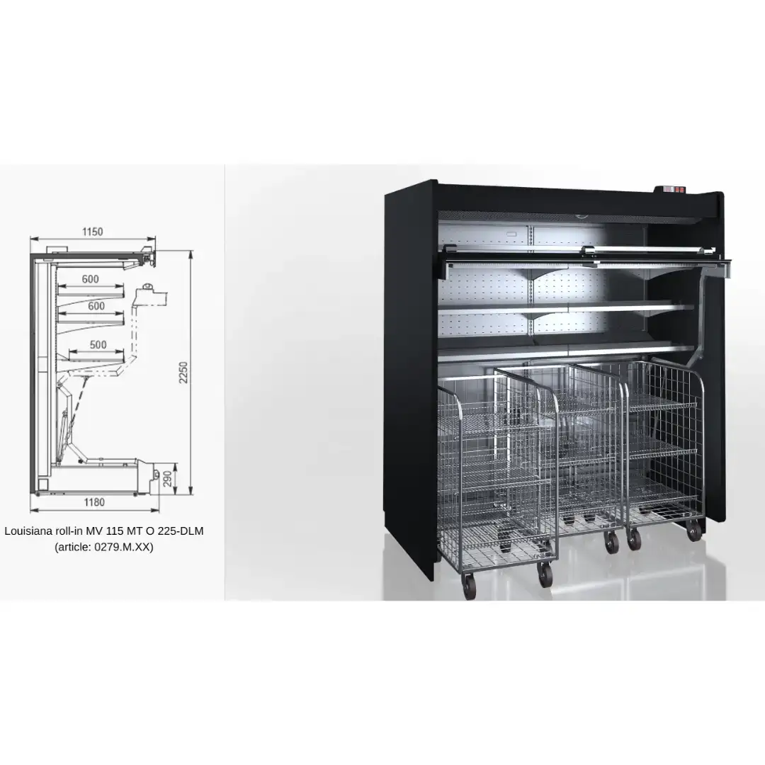 Витрина Louisiana roll-in MV 115 MT O 210-DLM - 2500