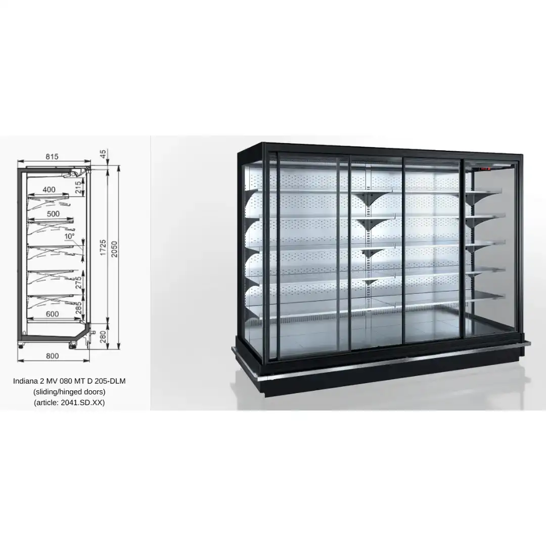 Витрина Indiana 2 MV 070 MT D 205-DLM - 937