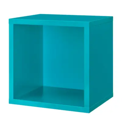 Настенная полка-куб Boon Clic, жёлтого цвета, 375×326×375 мм