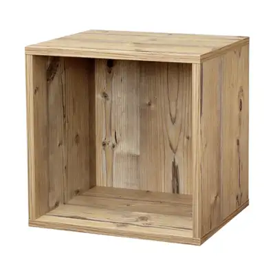 Настенная полка-куб Boon Clic, жёлтого цвета, 375×326×375 мм