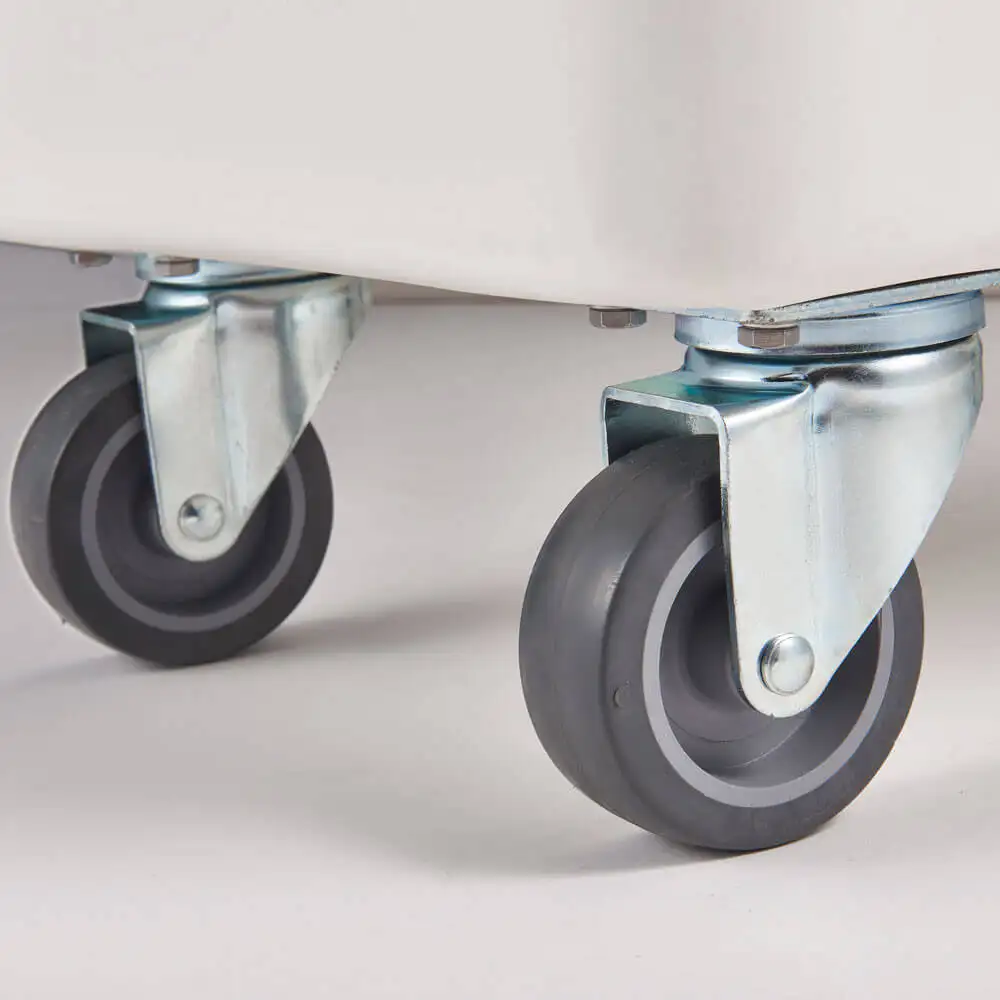 Контейнер для сыпучих продуктов, 102 л, на колесах, двойная крышка