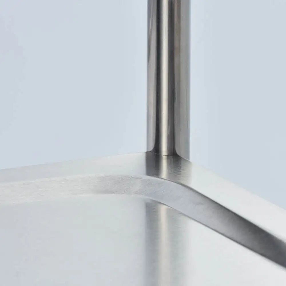 Тележка для официанта из нержавеющей стали, 2 полки.