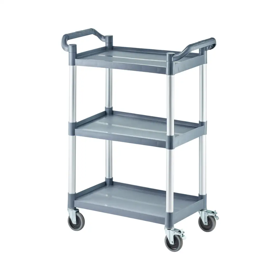 Тележка официанта пластиковая, 3 полки
