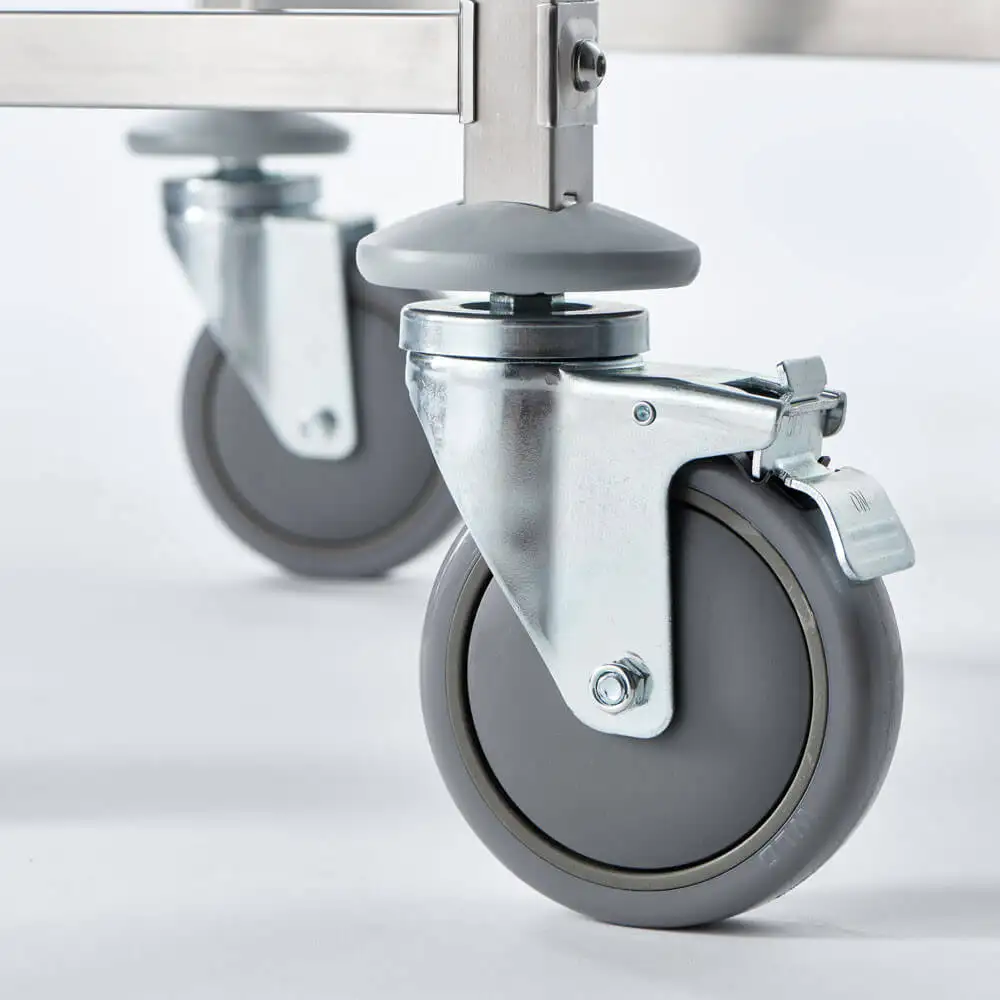 Транспортная тележка из нержавеющей стали, 14x GN 1/1