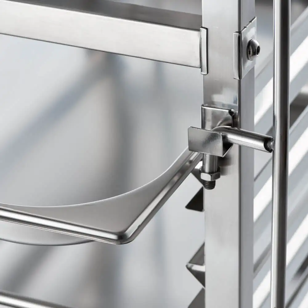 Транспортная тележка из нержавеющей стали, 14x GN 1/1