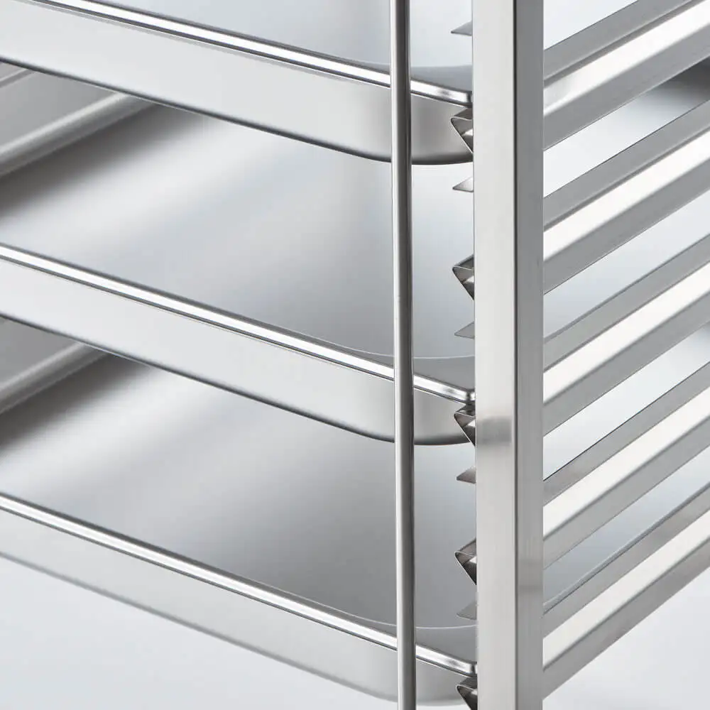 Транспортная тележка из нержавеющей стали, 14x GN 2/1