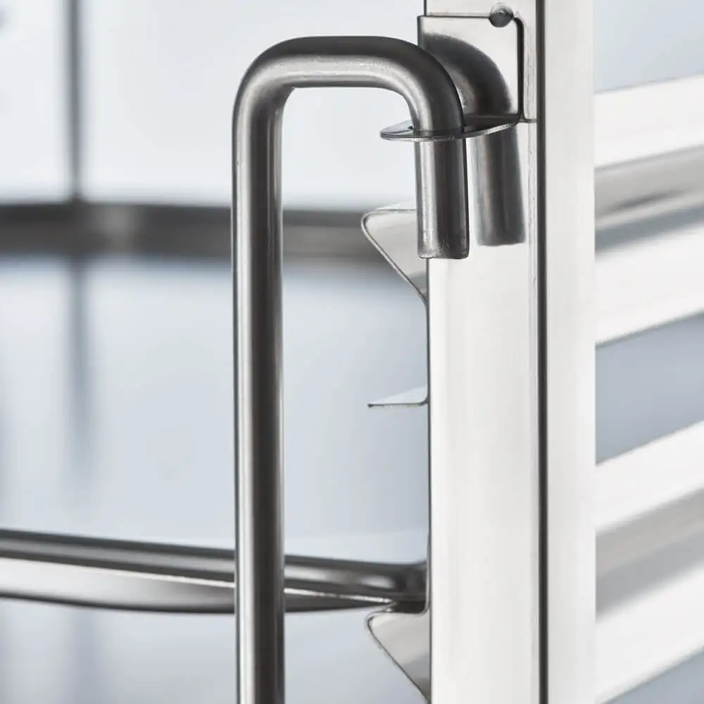 Транспортная тележка из нержавеющей стали, 14x GN 2/1