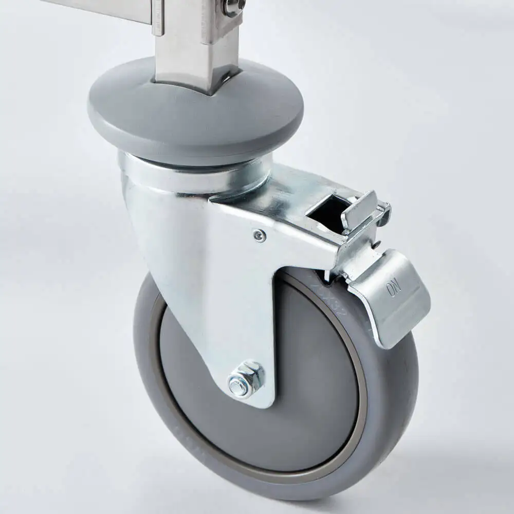 Транспортная тележка из нержавеющей стали, 16x400x600 мм.