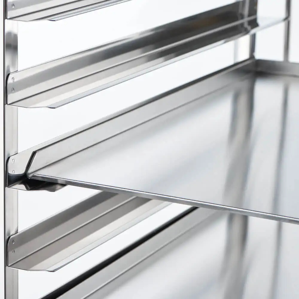 Транспортная тележка из нержавеющей стали, 16x400x600 мм.