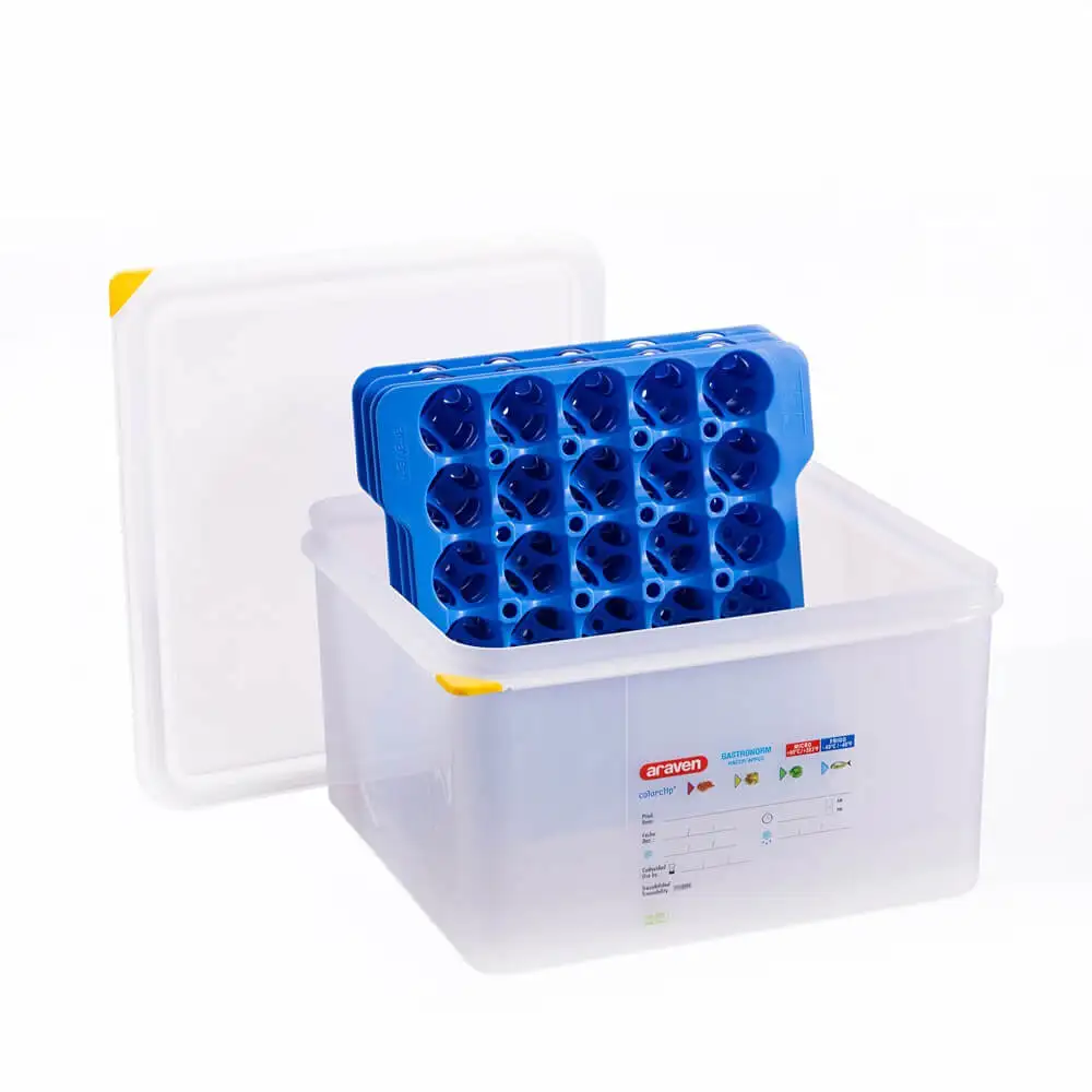 Контейнер для яиц с 4 лотками.