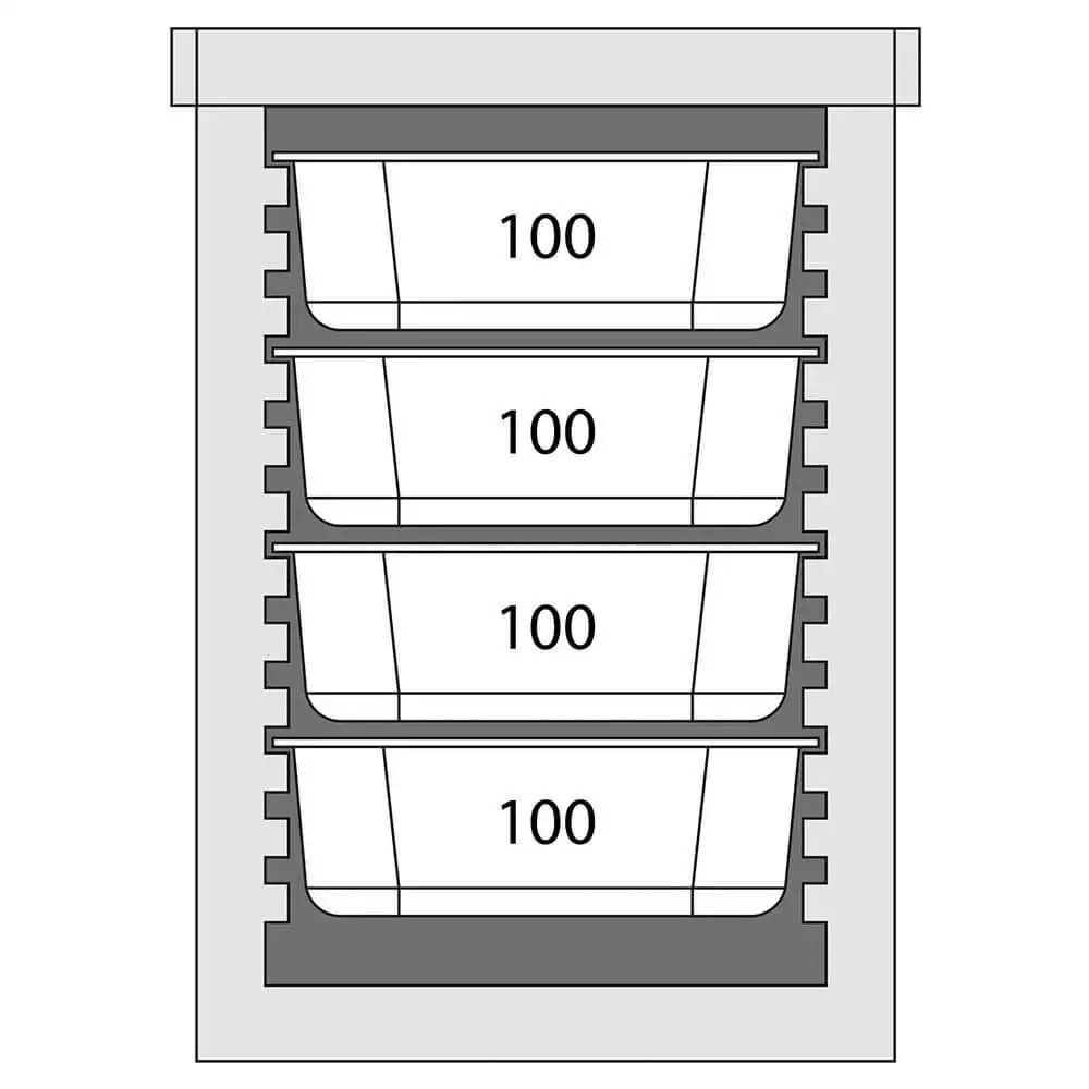 Транспортный термос, 6 x GN 1/1 65 мм