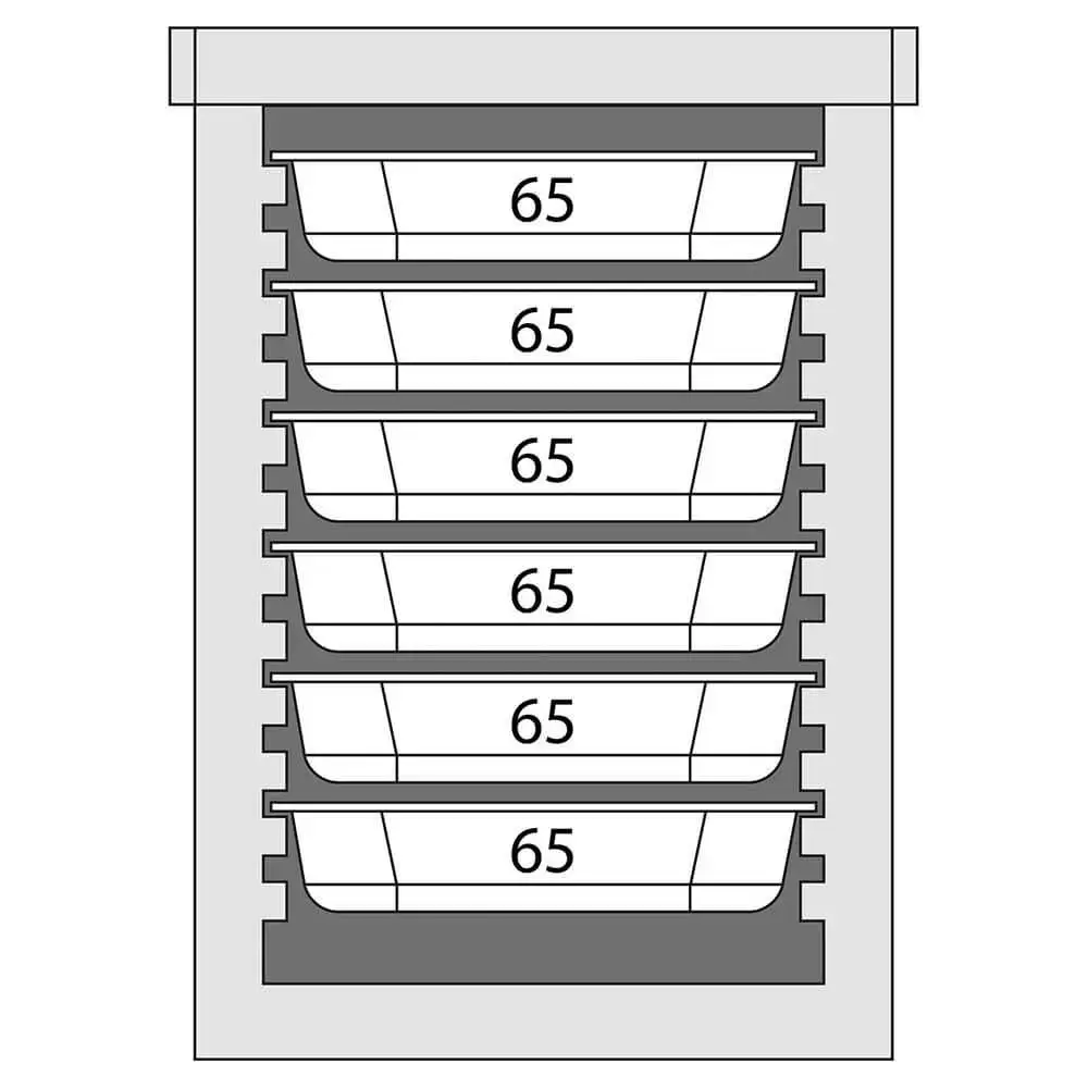 Транспортный термос, 6 x GN 1/1 65 мм