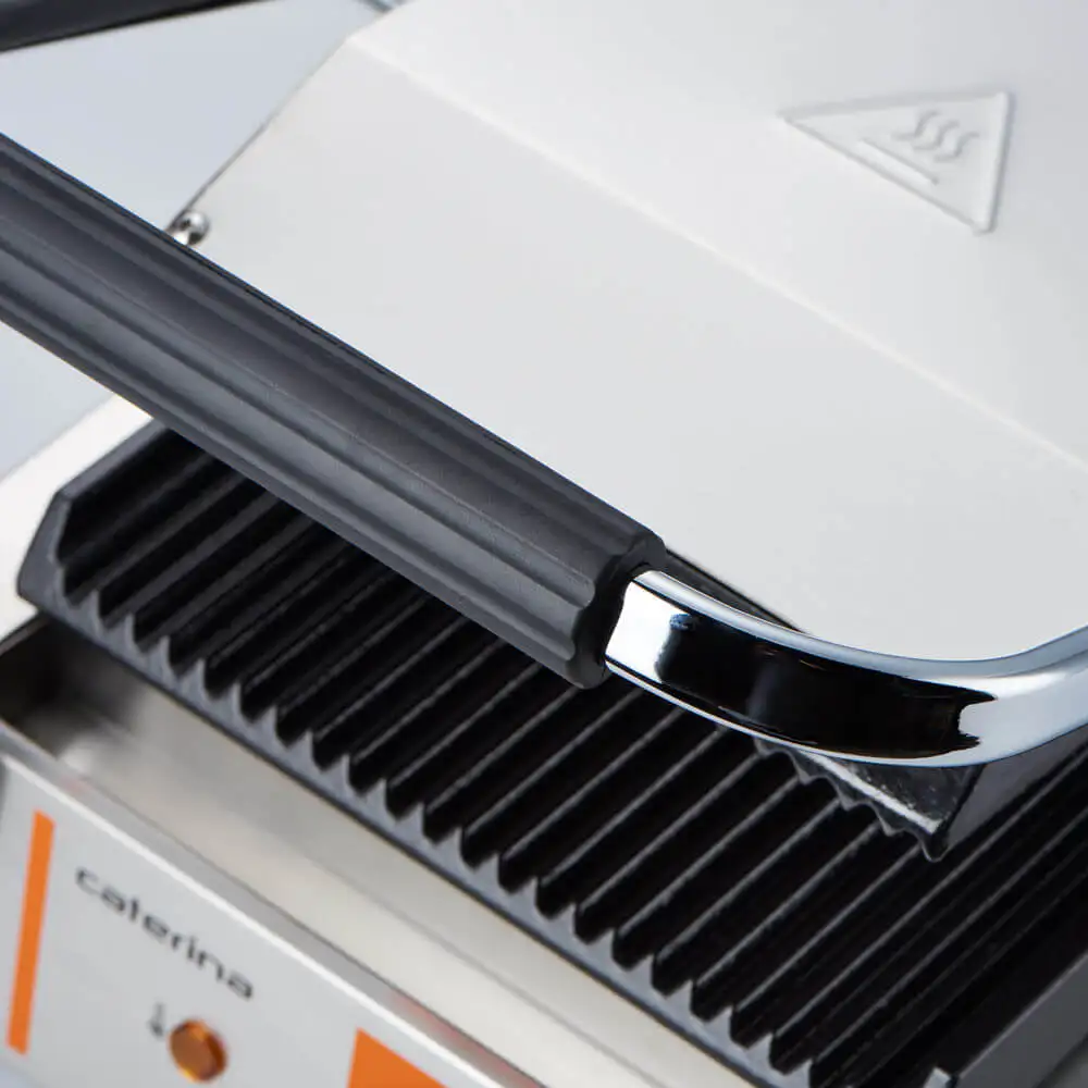 Контактный Гриль, Одиночный, Рифленый