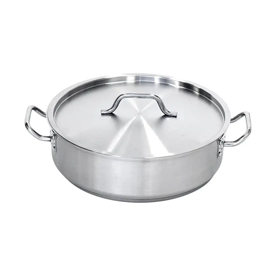 Стальная кастрюля для тушения с крышкой, Ø 360 мм, V 11,2 л.