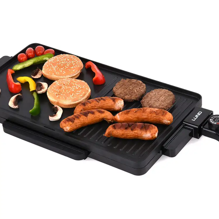 Электрический плоский гриль, 2000W, YATO