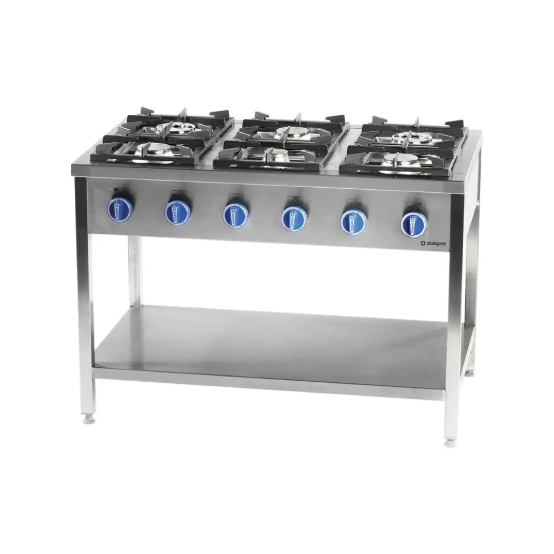 Профессиональная плита с 6 конфорками, газ, 32,5 кВт
