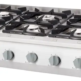 Профессиональная газовая плита с 6 конфорками, 36,5 кВт