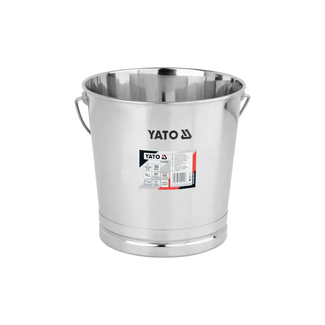 Ведро из нержавеющей стали, 16л, YATO