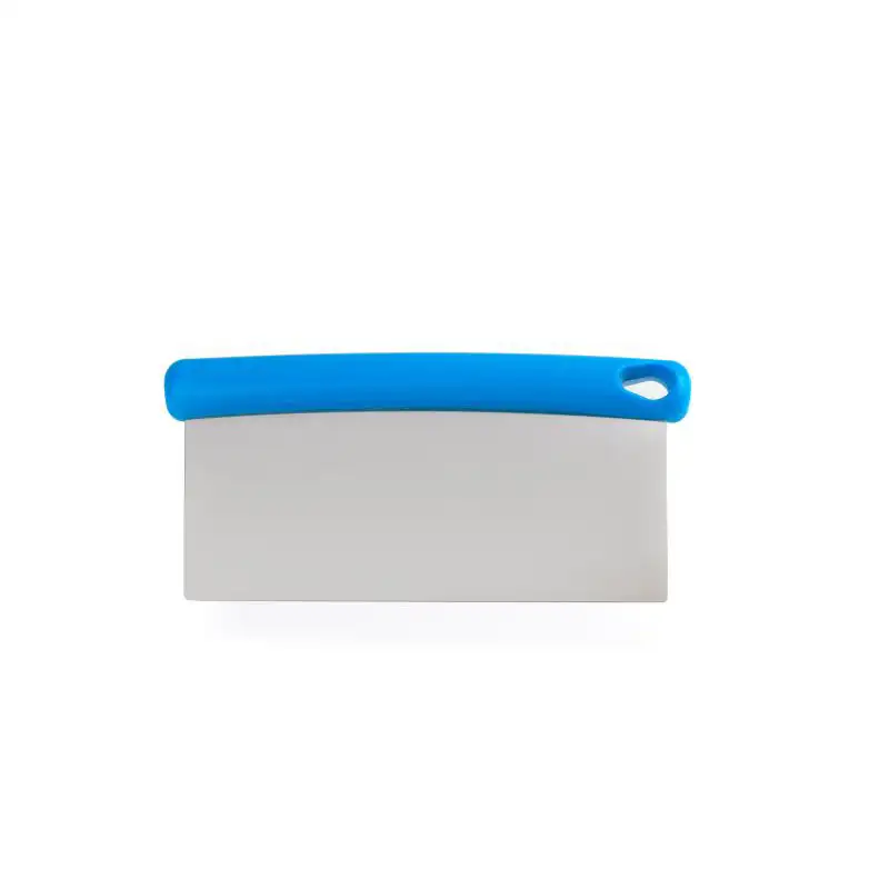 Dough spatula / cutter, 200x110 mm, flexible stainless steel blade