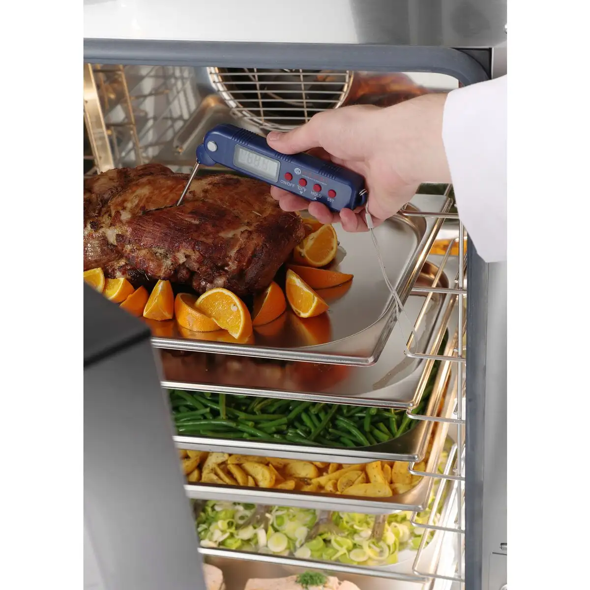 Термометр с складным щупом, темп. диапазон -50/300°С, Hendi