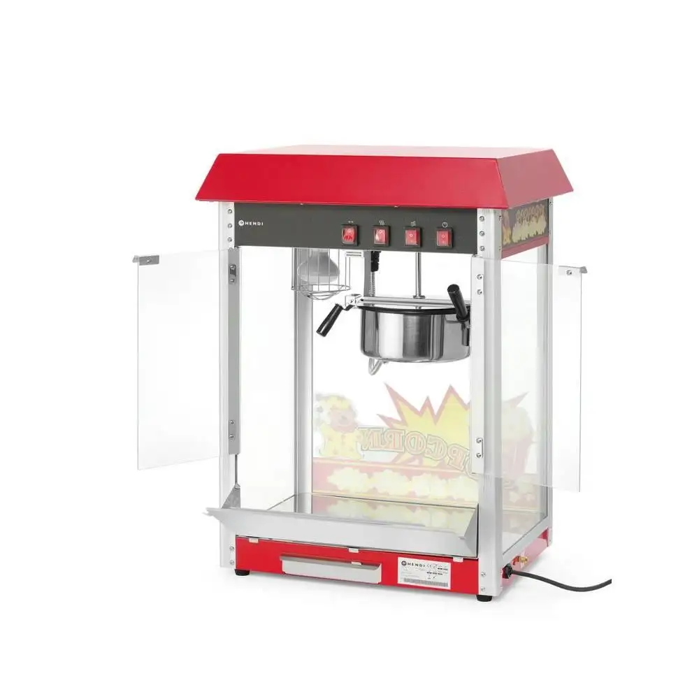 Профессиональный аппарат для попкорна настольный чёрный